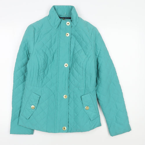 Marks and Spencer Women's Green Quilted Jacket Size 8