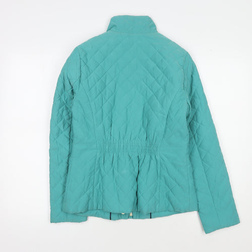 Marks and Spencer Women's Green Quilted Jacket Size 8