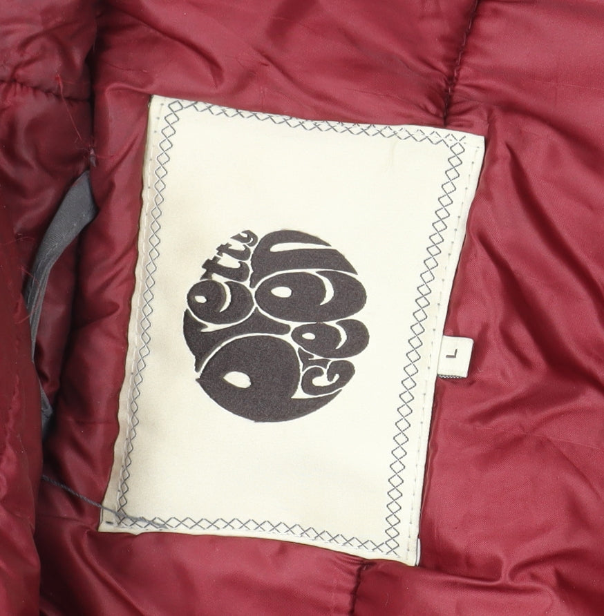 Pretty Green Men's Grey Parka Jacket - Size L