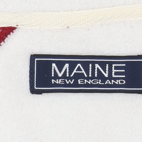 Maine New England Women's Red Fleece Jacket Size 10