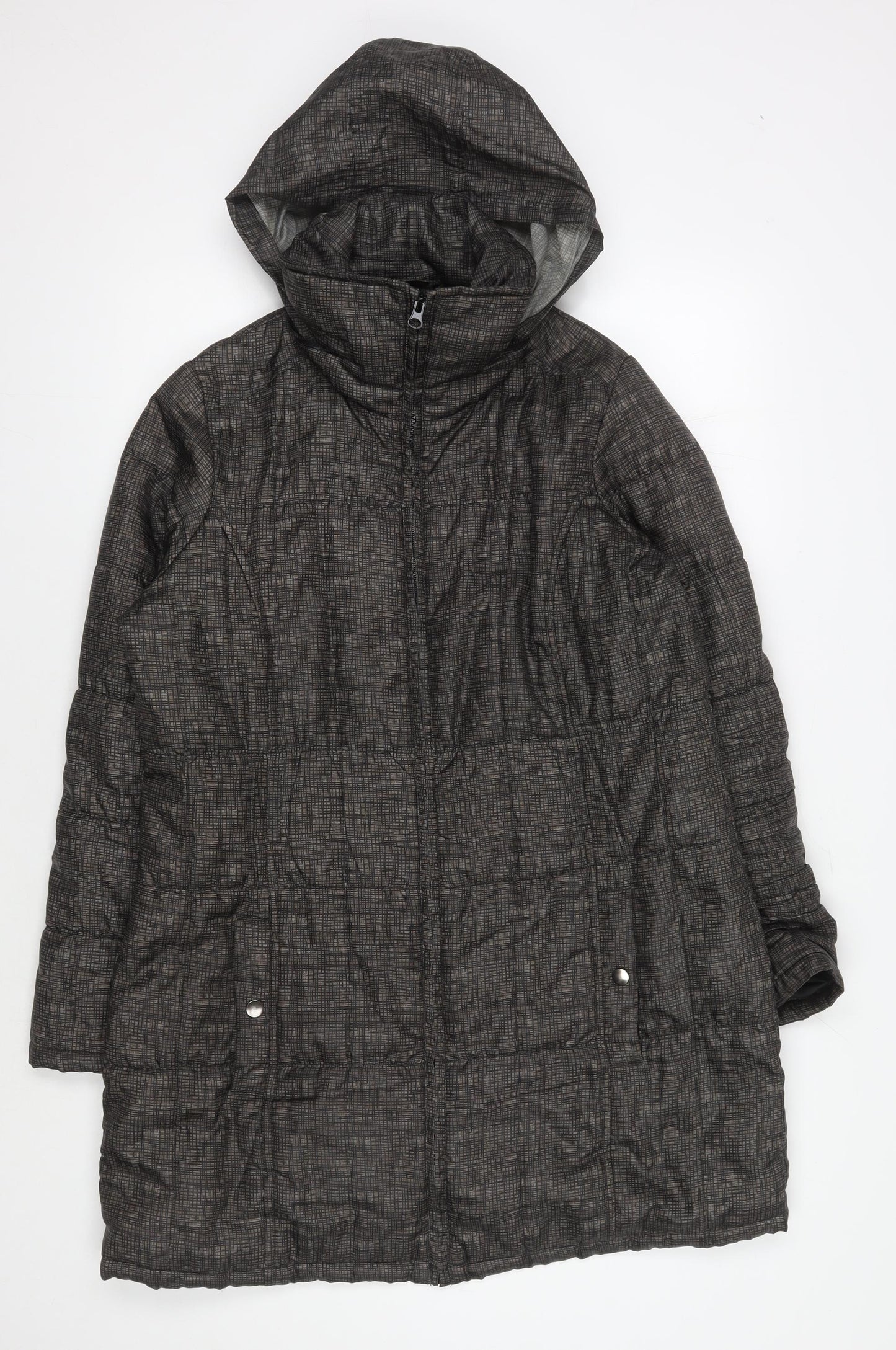 Marks and Spencer Women’s Grey Hooded Jacket, M