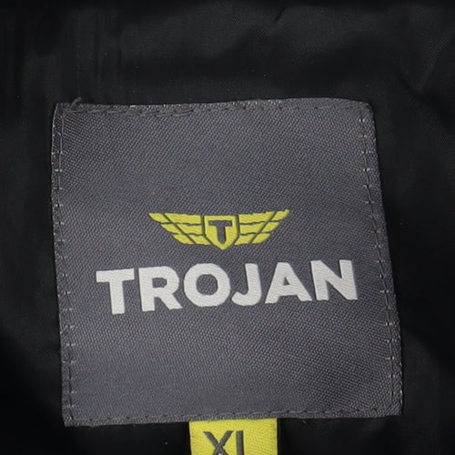 Trojan Men's Black XL Fleece Pullover Sweatshirt