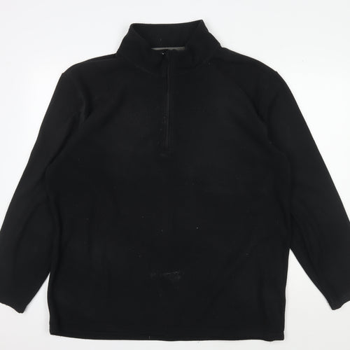 Peter Storm Men's XL Black 1/2 Zip Fleece Pullover