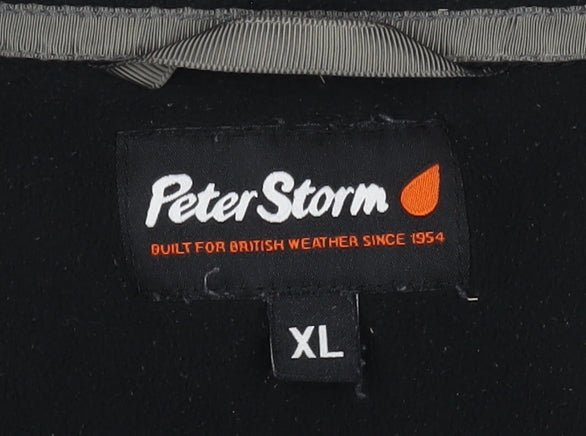 Peter Storm Men's XL Black 1/2 Zip Fleece Pullover