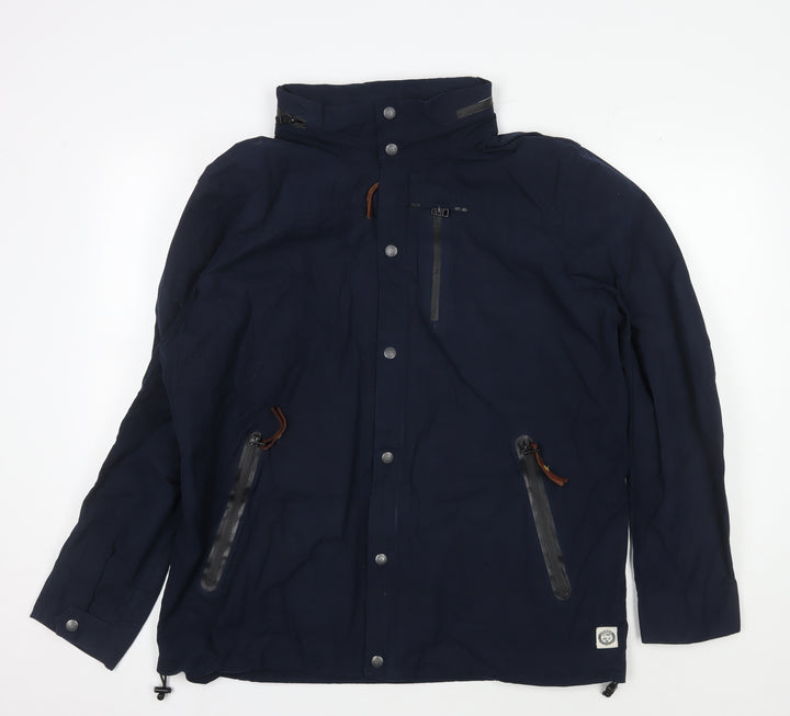 Suit Men's XL Blue Basic Jacket - Zipped Pockets, Waterproof