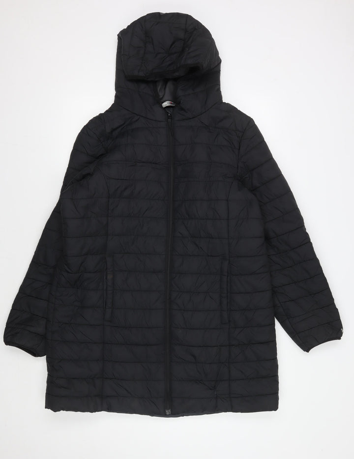 Peter Storm Men's Black Puffer Jacket 16 Plus Hooded