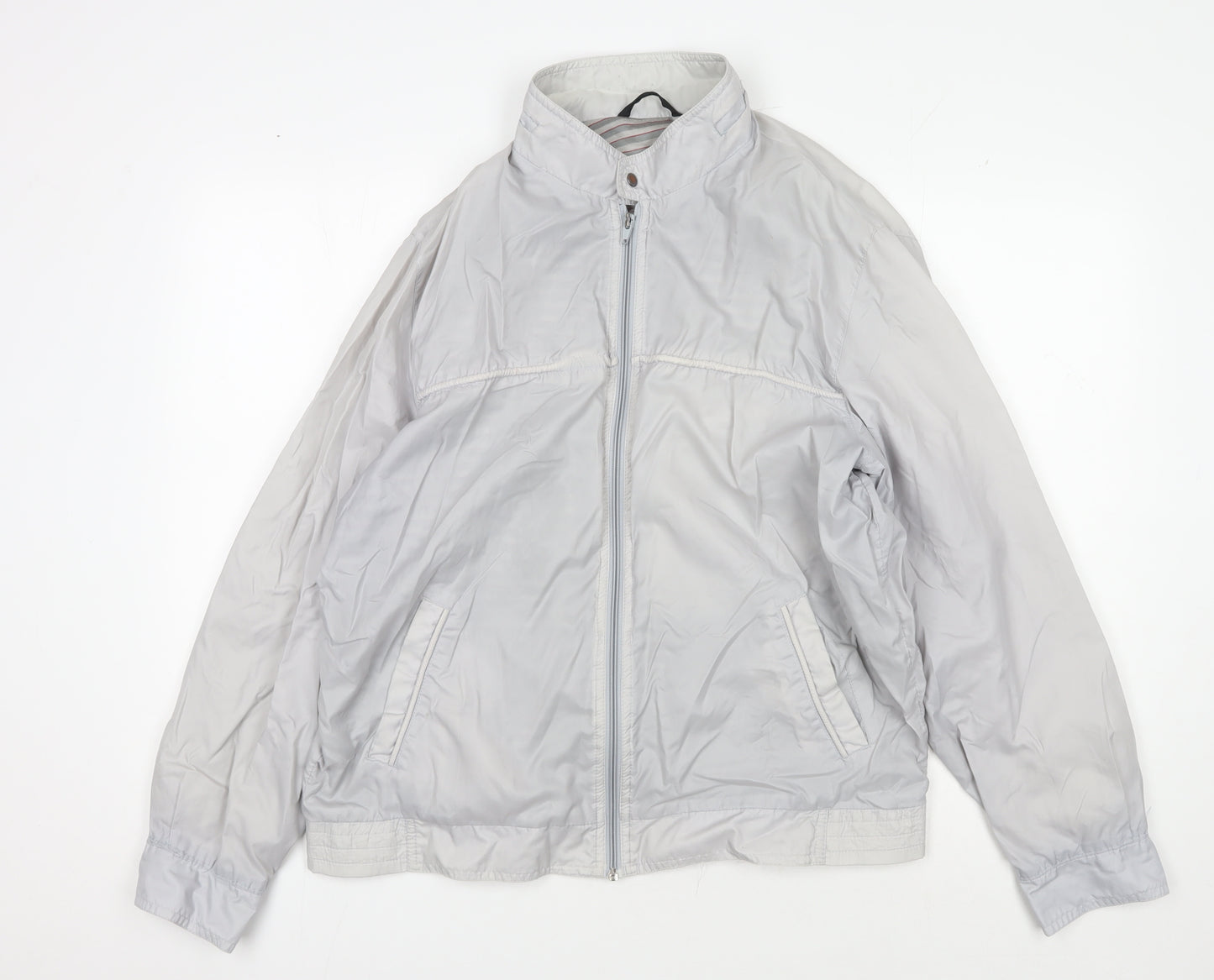 BHS Men's Grey Windbreaker Jacket L