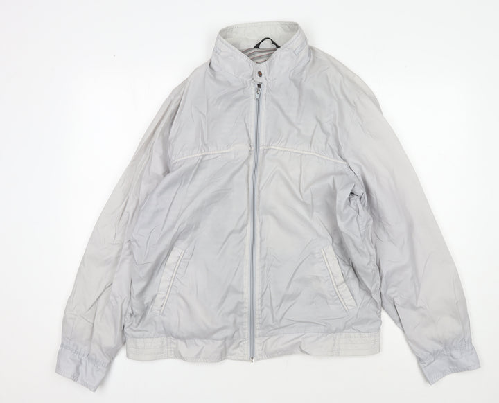 BHS Men's Grey Windbreaker Jacket L