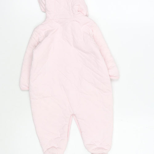 Jasper Conran Pink Baby Coverall 3-6 Months Unisex Warm Hooded