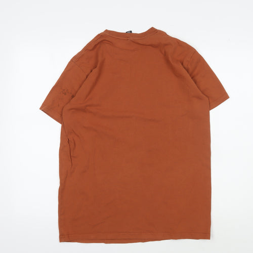 AS Colour Men's M Orange Graphic Tee Music Theme