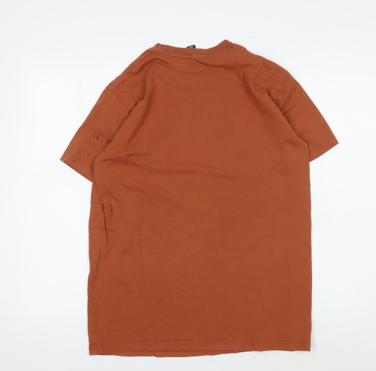AS Colour Men's M Orange Graphic Tee Music Theme