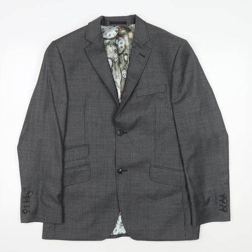 Ted Baker Men's Grey Blazer - Size 38S Formal