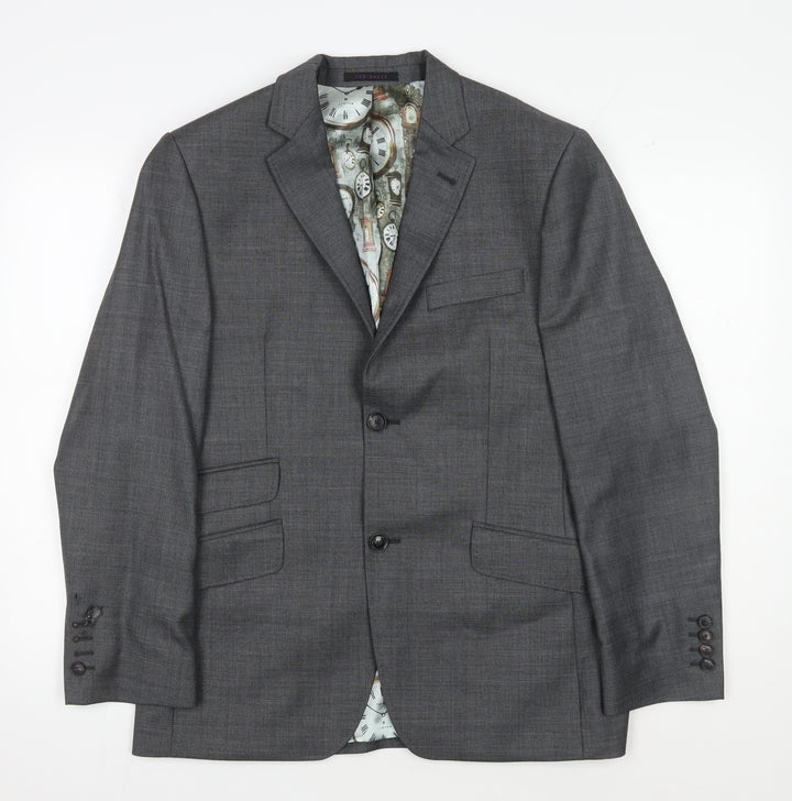 Ted Baker Men's Grey Blazer - Size 38S Formal