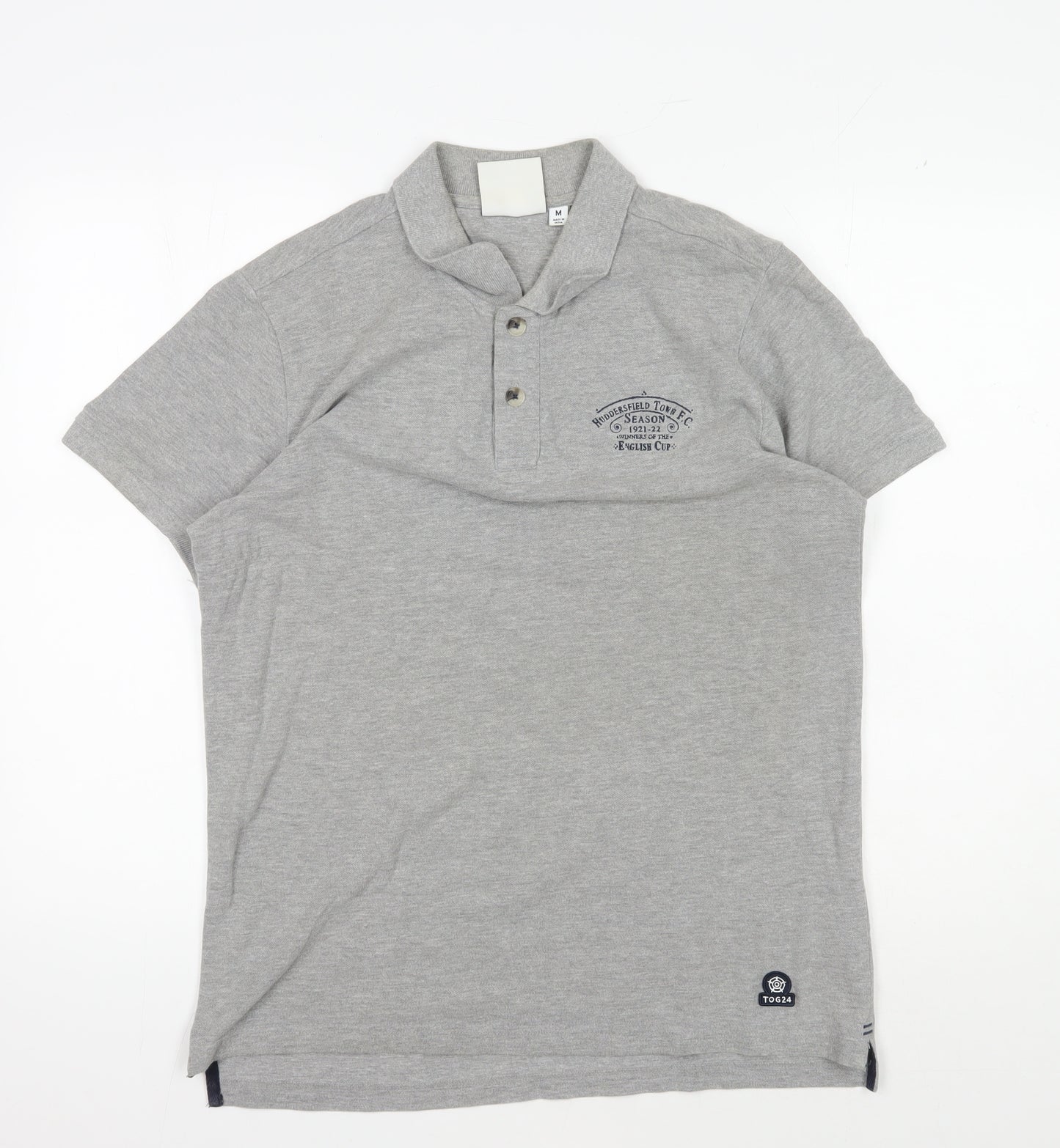TOG24 Grey Men's M Polo Shirt, Short Sleeve, Casual