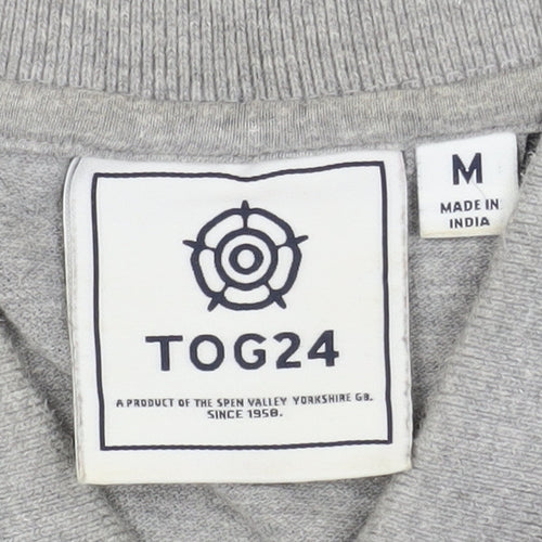 TOG24 Grey Men's M Polo Shirt, Short Sleeve, Casual
