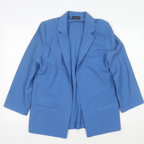 Jacques Vert Women's Blue Blazer Size 12 - Classic Style
