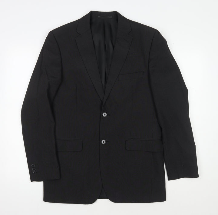 Thomas Nash Men's Black Suit Jacket, 38 Regular Fit