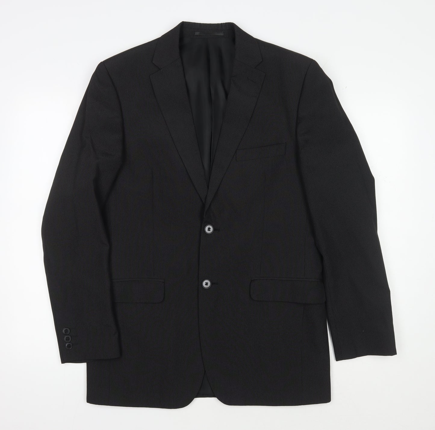Thomas Nash Men's Black Suit Jacket, 38 Regular Fit