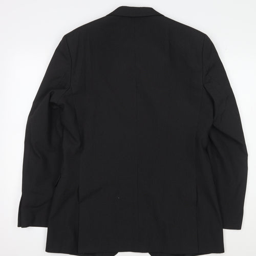 Thomas Nash Men's Black Suit Jacket, 38 Regular Fit