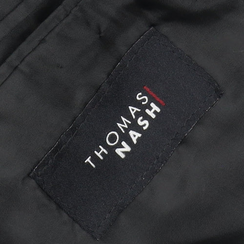 Thomas Nash Men's Black Suit Jacket, 38 Regular Fit