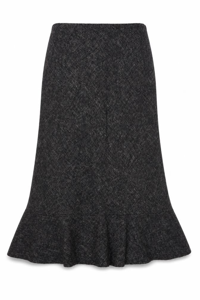 Front view of Rodsmö Women's Grey, size 12, Skirt