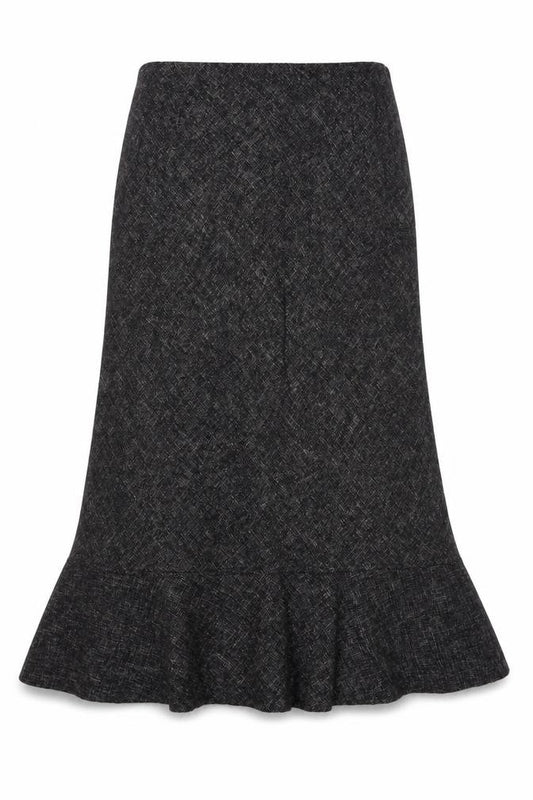 Front view of Rodsmö Women's Grey, size 12, Skirt