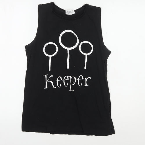 Harry Potter Unisex Adults Black Tank Top Size 10