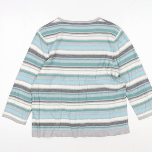Eastex Women's Multicolour Striped Pullover Jumper