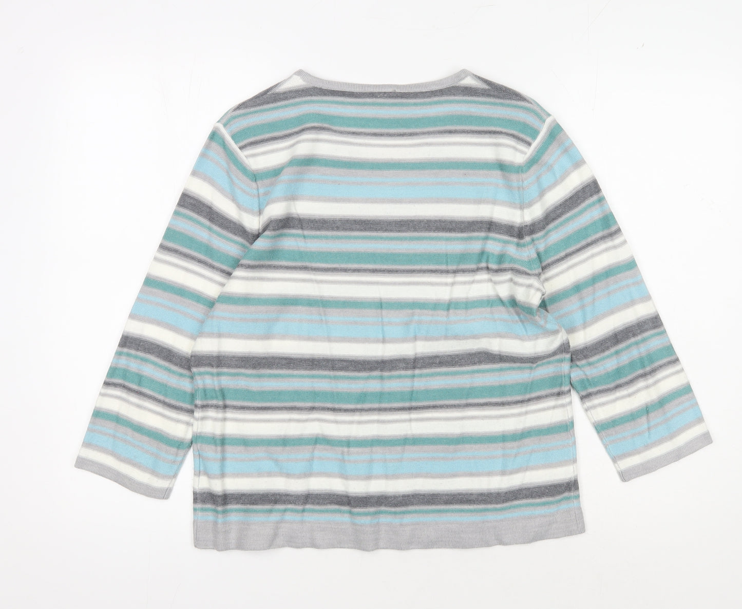 Eastex Women's Multicolour Striped Pullover Jumper