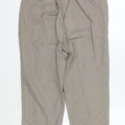 Honor Millburn Women's Beige Trousers, Size 12, Regular Fit