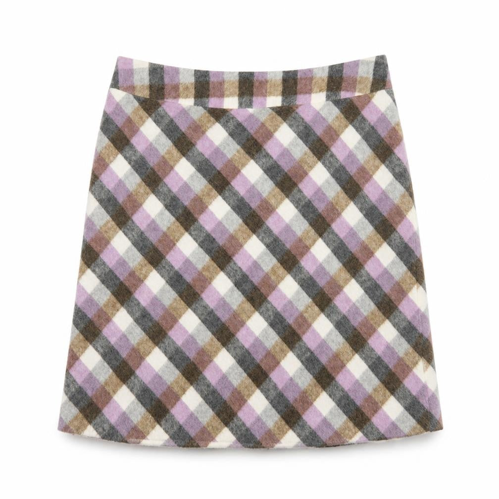 Front view of Laura Ashley Women's Multicoloured A-Line Skirt, size 16