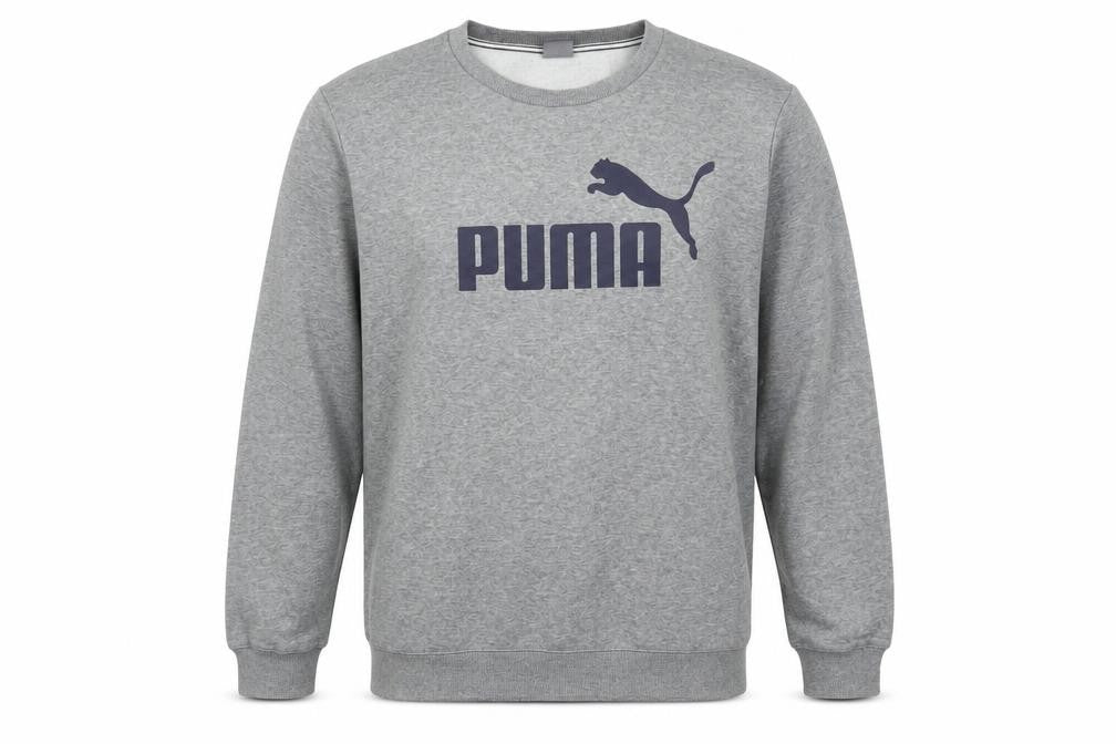 Front view of Puma Men’s Grey Pullover Sweatshirt XL