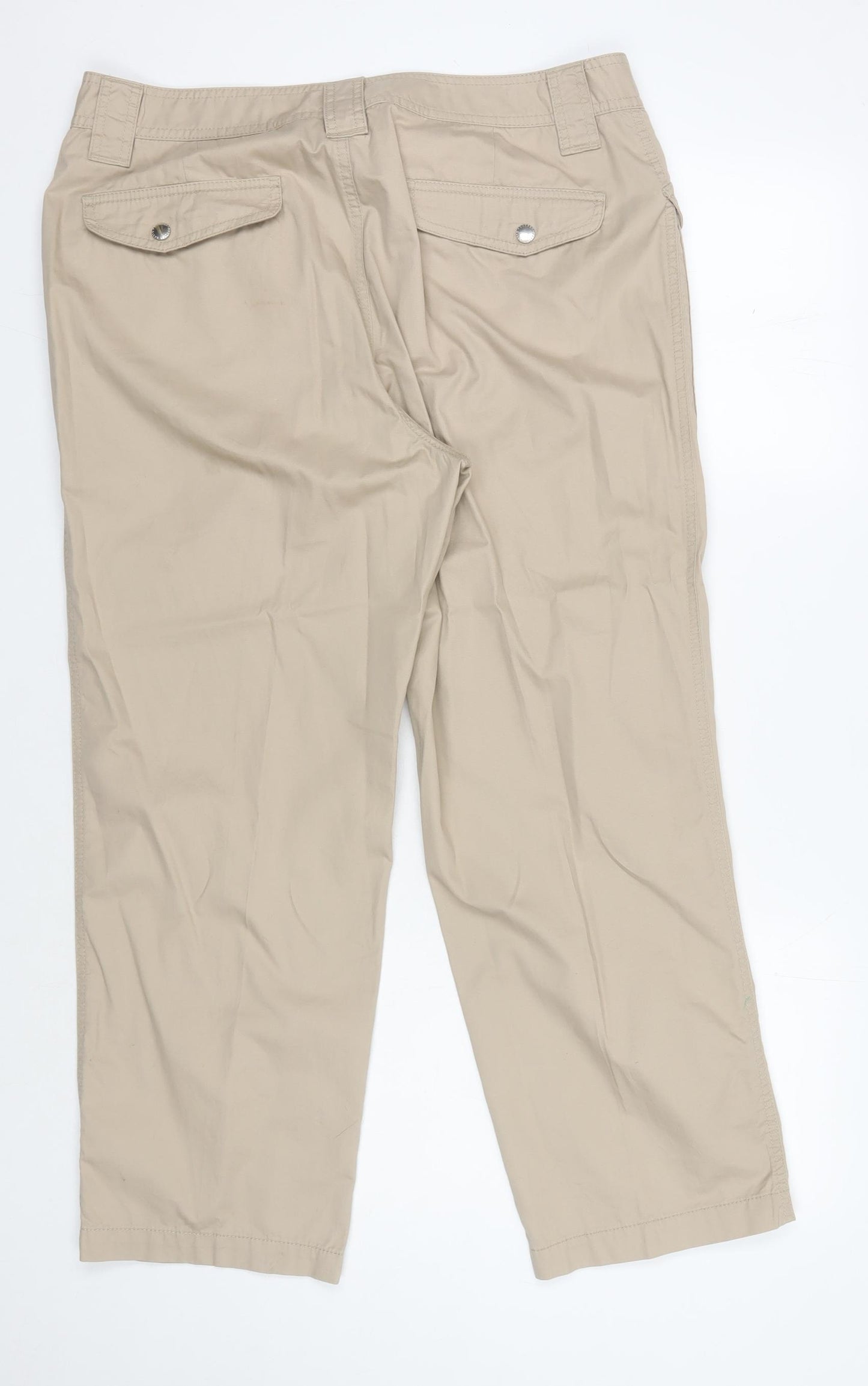 Lauren Ralph Lauren Women's Beige Cargo Trousers 14