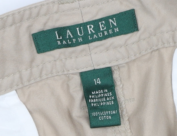 Lauren Ralph Lauren Women's Beige Cargo Trousers 14
