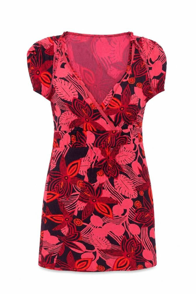 Front view of FatFace Women's Floral Shift Dress, size 8, Multicoloured