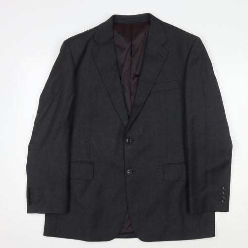 Chester Barrie Men's Black Blazer, 42S, Formal Wool Jacket