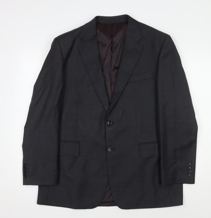 Chester Barrie Men's Black Blazer, 42S, Formal Wool Jacket
