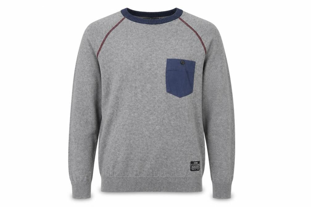 Jack & Jones Men’s Grey Crew Neck Pullover Jumper M