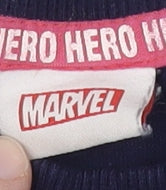 Marvel Boys Blue Superhero Graphic T-Shirt, Size 2-3 Years