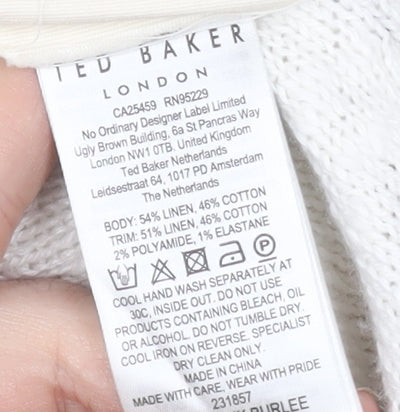 Ted Baker Men's White Pullover Jumper Size 6