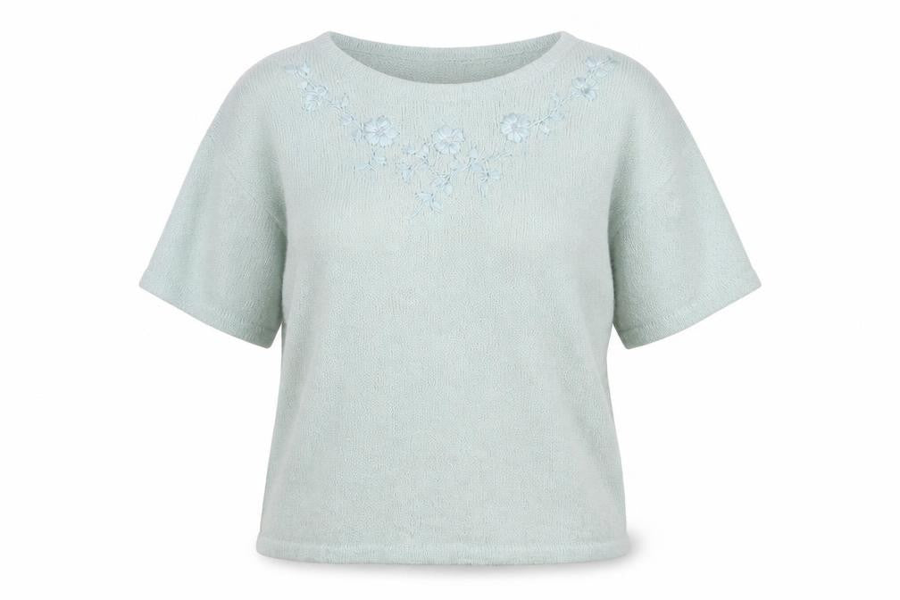 Front view of Honor Millburn Women's Green jumper, size L