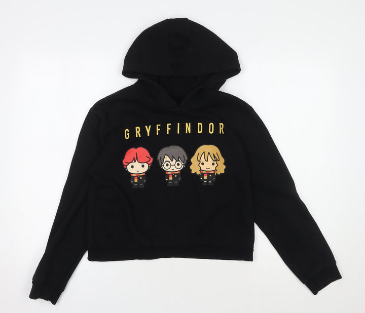 Harry Potter Girls Black Gryffindor Hoodie 11-12 Years