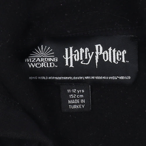 Harry Potter Girls Black Gryffindor Hoodie 11-12 Years