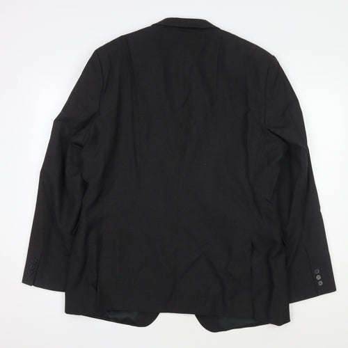 Thomas Nash Men's Black Regular Fit Blazer 44R