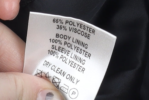 Thomas Nash Men's Black Regular Fit Blazer 44R