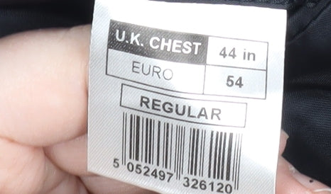 Thomas Nash Men's Black Regular Fit Blazer 44R