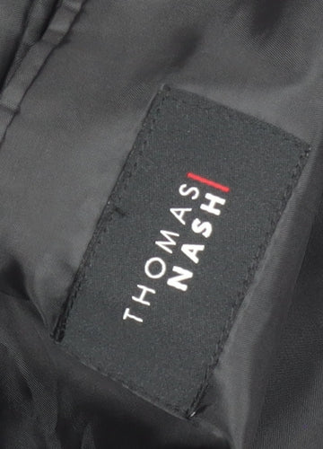 Thomas Nash Men's Black Regular Fit Blazer 44R