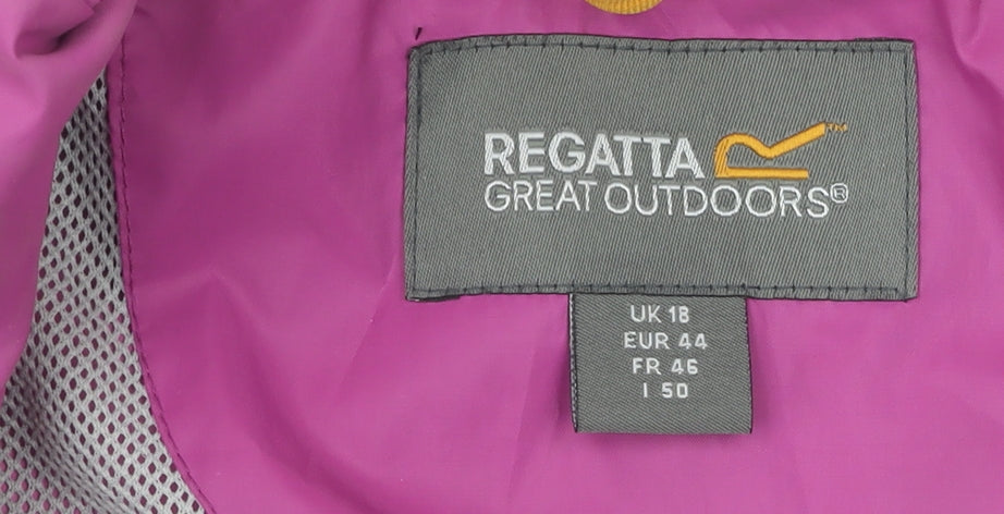 Regatta Women's Purple Windbreaker Jacket Size 18