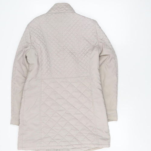 Marks and Spencer Women's Beige Quilted Jacket Size 8