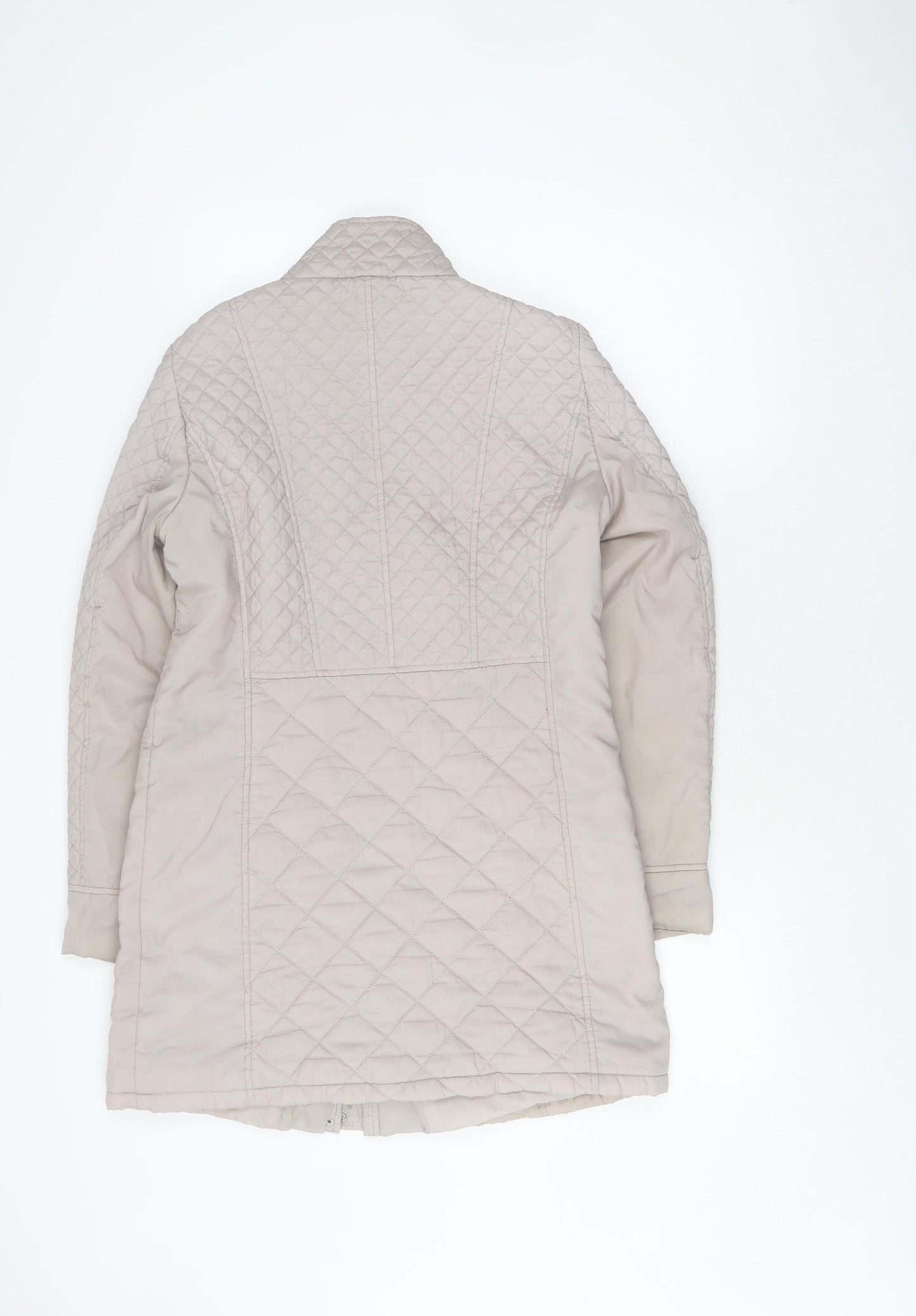 Marks and Spencer Women's Beige Quilted Jacket Size 8
